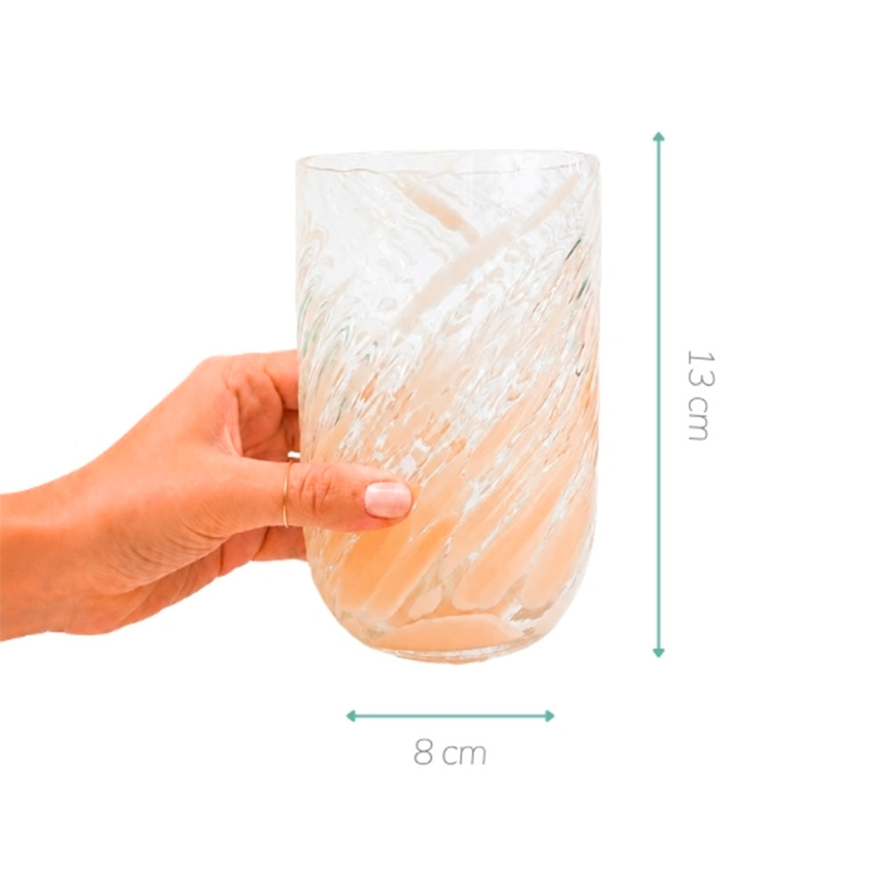 COPO DE MURANO FLOW  BEGE 500ML