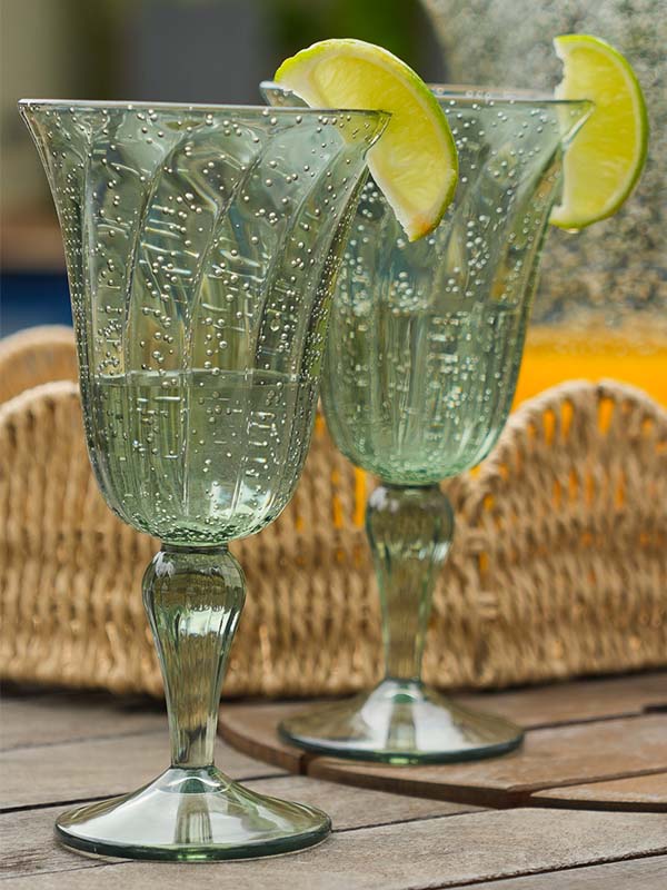 TAÇA ACRÍLICO BUBBLES VERDE