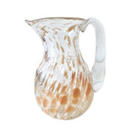 JARRA DE MURANO FLOW  BEGE 20X 23(H)CM