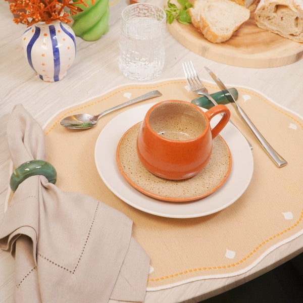 Descanso de talher ágata verde peça única para mesa posta sofisticada - Lolahome