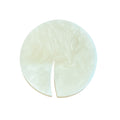 Descanso de talher disco em acrílico branco, 8cm, Lolahome