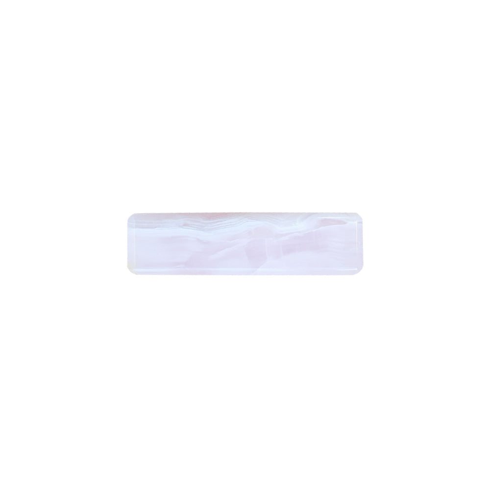 Descanso de Talher Calcita Rosa 8cm – vista frontal em pedra natural | Lolahome