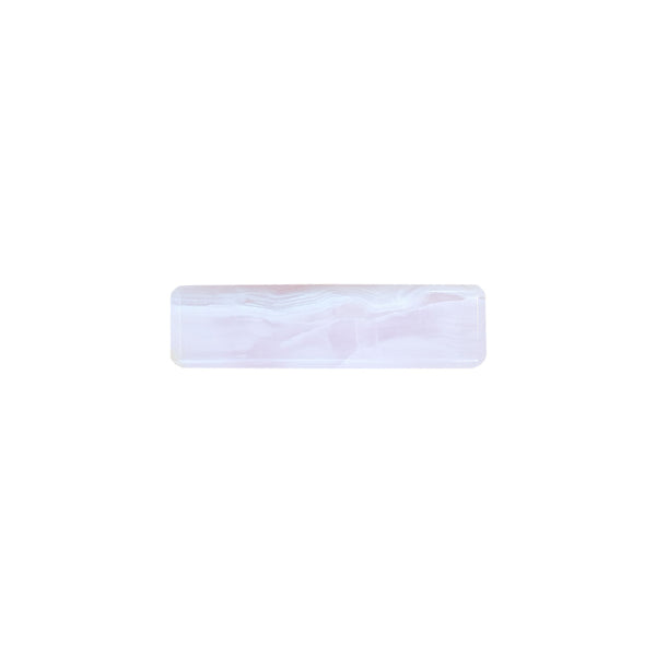 Descanso de Talher Calcita Rosa 8cm – vista frontal em pedra natural | Lolahome