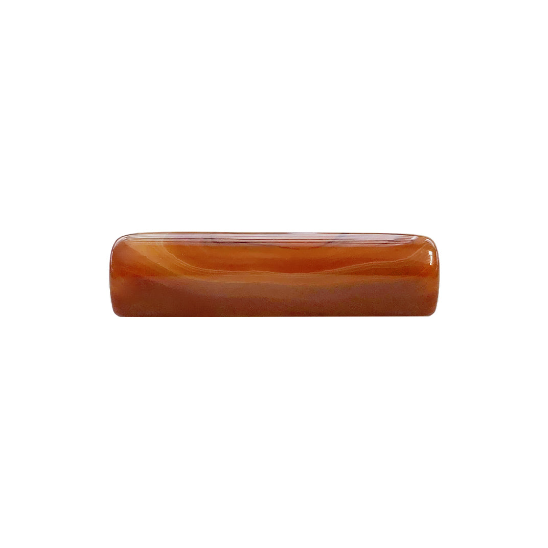 Descanso de talher em ágata natural caramelo 8cm - Lolahome