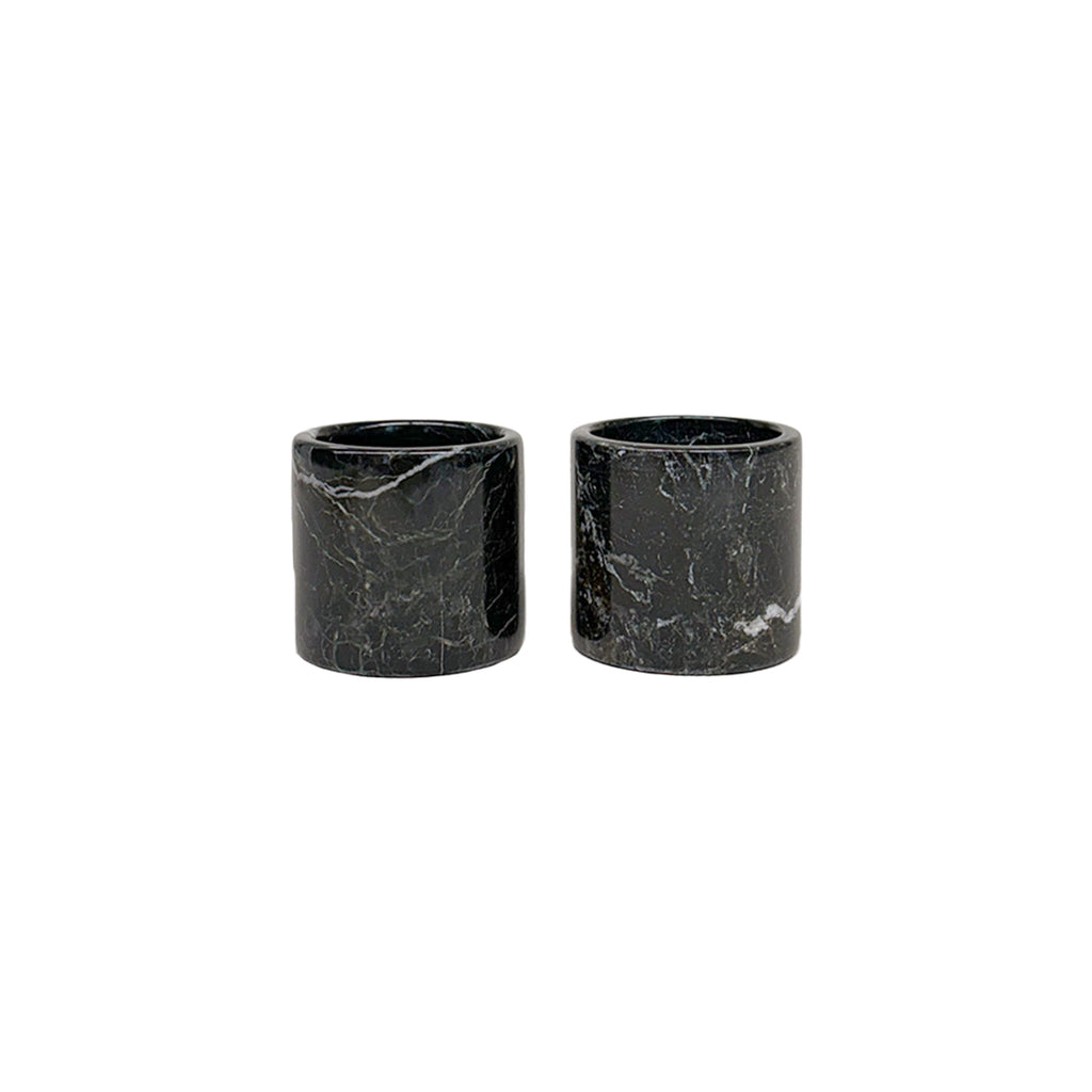 Set 2 Copos de Saquê Onix Preto 5cm – vista do conjunto | Lolahome