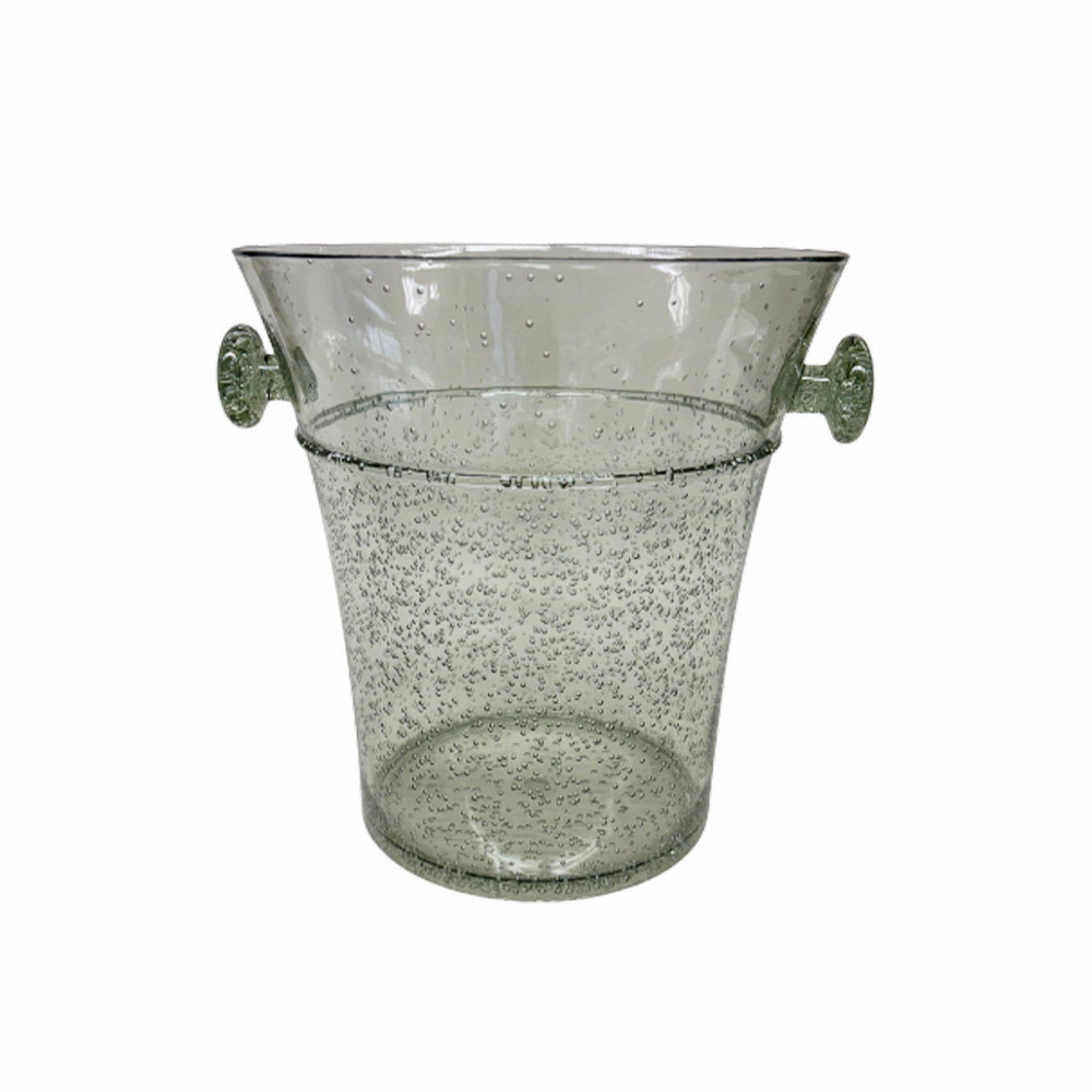 Champanheira de acrílico bubble verde luxo Lolahome