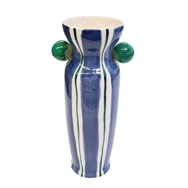 VASO CERÂMICA ARTESANAL AGATAS AZUL