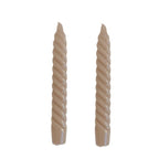 Vela para castiçal Twist Bold bege 18cm – Lolahome