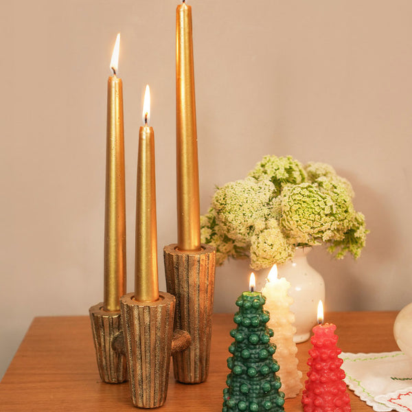 CASTIÇAL DE RESINA GOLDEN SEA