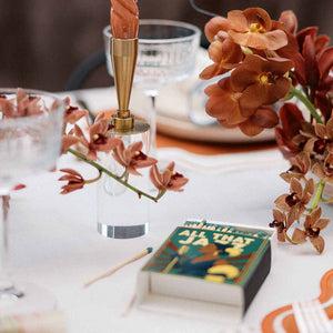 CASTIÇAL DE METAL E ACRÍLICO ECLAT P