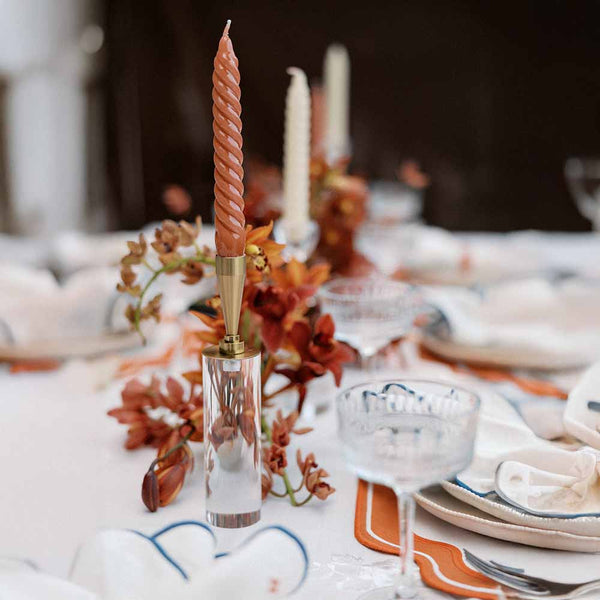 CASTIÇAL DE METAL E ACRÍLICO ECLAT G