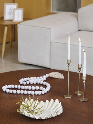 SET CASTIÇAIS DE METAL CLEAN DOT 3 PEÇAS
