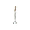 CASTIÇAL EM VIDRO GLOW LINE 26CM