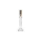 CASTIÇAL EM VIDRO GLOW LINE 23CM