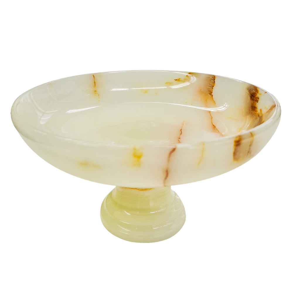 Prato alto de ônix marfim 25cm - Lolahome