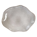 Prato raso orgânico de cerâmica terracota – vista superior