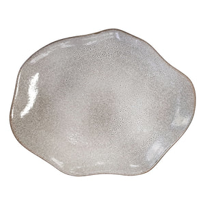 Prato raso orgânico de cerâmica terracota – vista superior