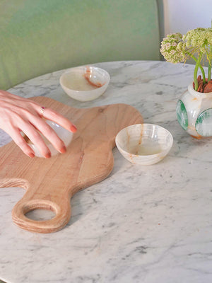 Tábua de madeira tauari orgânica – foto ambiente – Lolahome