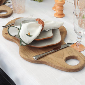 PRATO SOBREMESA ORGANICO CERÂMICA TERRA