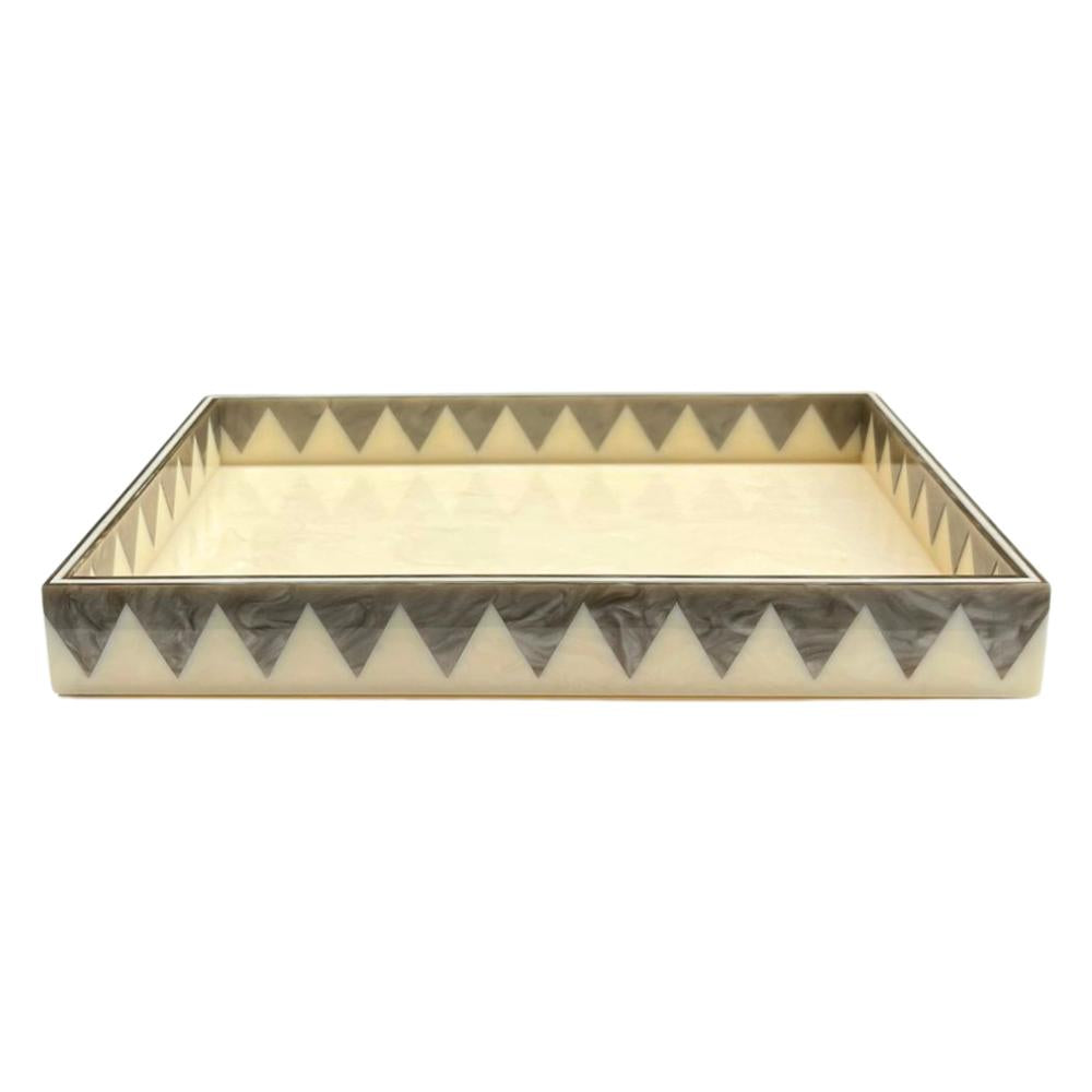 BANDEJA MOSAICO SOLARIS MARFIM E FENDI 33x23