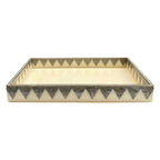 BANDEJA MOSAICO SOLARIS MARFIM E FENDI 33x23