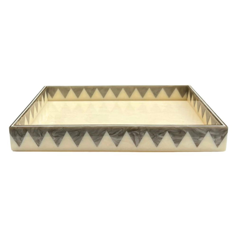BANDEJA MOSAICO SOLARIS MARFIM E FENDI 33x23