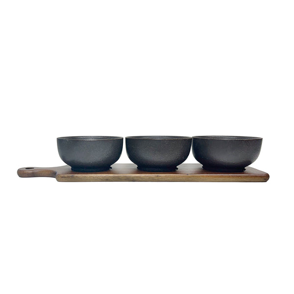PETISQUEIRA EM CERAMICA E MADEIRA RUSTIC