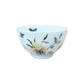 Bowl redondo de porcelana branca com estampa floral delicada da coleção Flowerscape