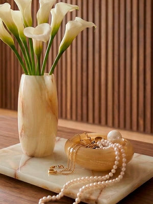 Bowl artesanal em Cristal Murano amarelo claro, 15x7cm, desenvolvido no Brasil pela Lolahome