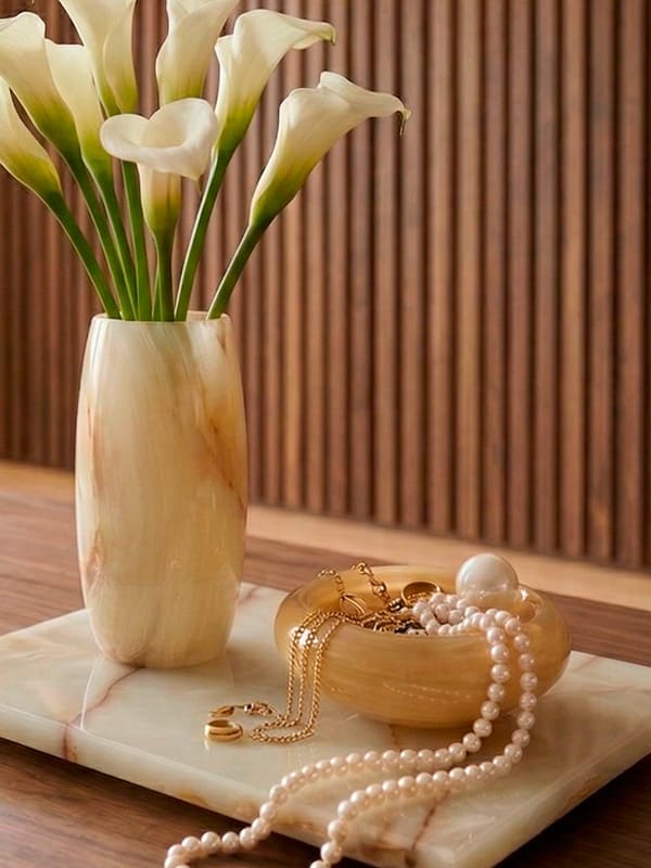 Bowl artesanal em Cristal Murano amarelo claro, 15x7cm, desenvolvido no Brasil pela Lolahome