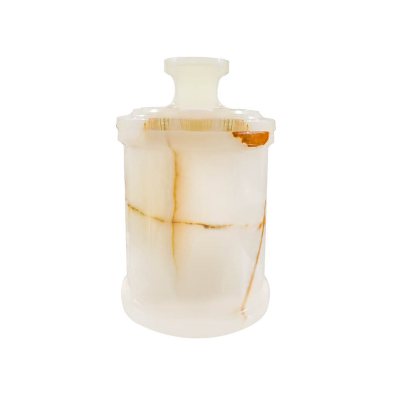 Pote de ônix natural 15cm para lavabo – Lolahome