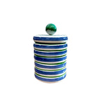 Pote de cerâmica ágata azul Lolahome