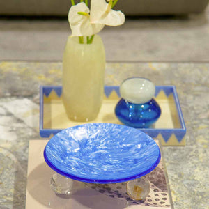 BOWL CRISTAL AZUL 23 CM