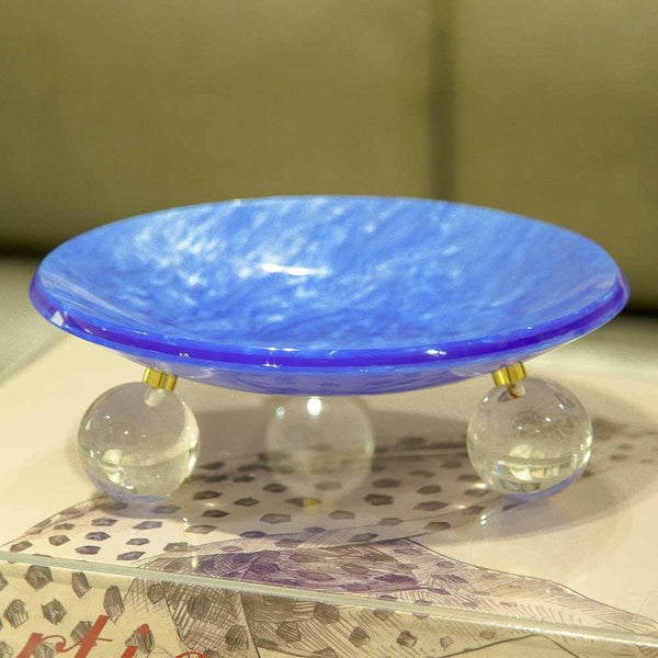 BOWL CRISTAL AZUL 23 CM