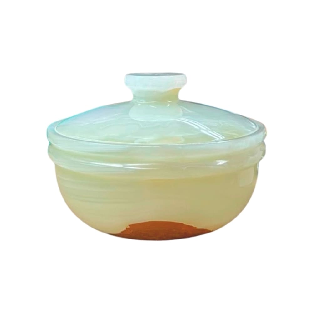 Bomboniere redonda de onix natural 15cm - Lolahome