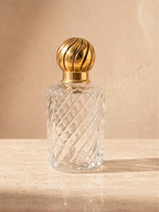 Mini garrafa de vidro lapidado vintage 6,5x15,5cm — Lolahome