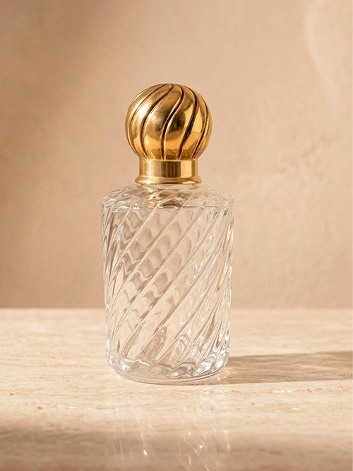Mini garrafa de vidro lapidado vintage 6,5x15,5cm — Lolahome