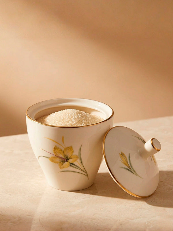 Açucareiro de porcelana Bavaria vintage anos 50, 10x12cm, origem Alemanha — Lolahome