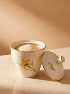 Açucareiro de porcelana Bavaria vintage anos 50, 10x12cm, origem Alemanha — Lolahome
