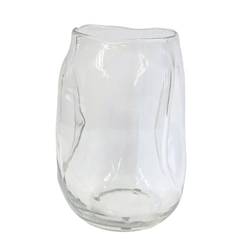 VASO VIDRO OVAL ORGANICO