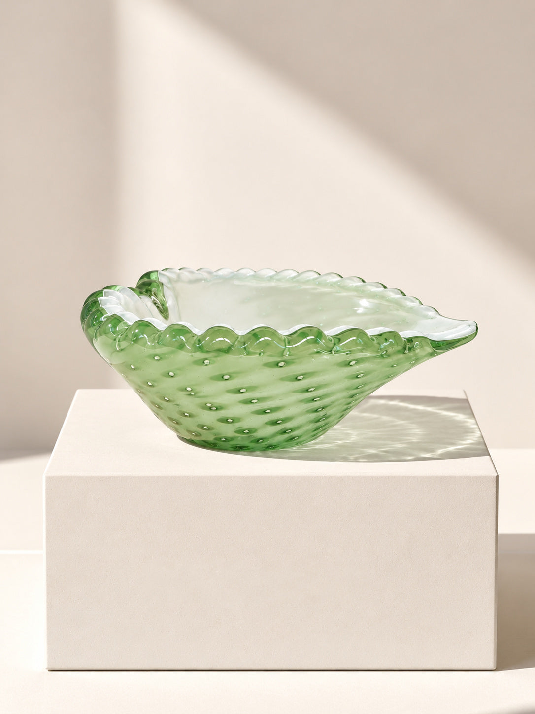 Bowl de Murano Coração Cuore Verde 15x16cm