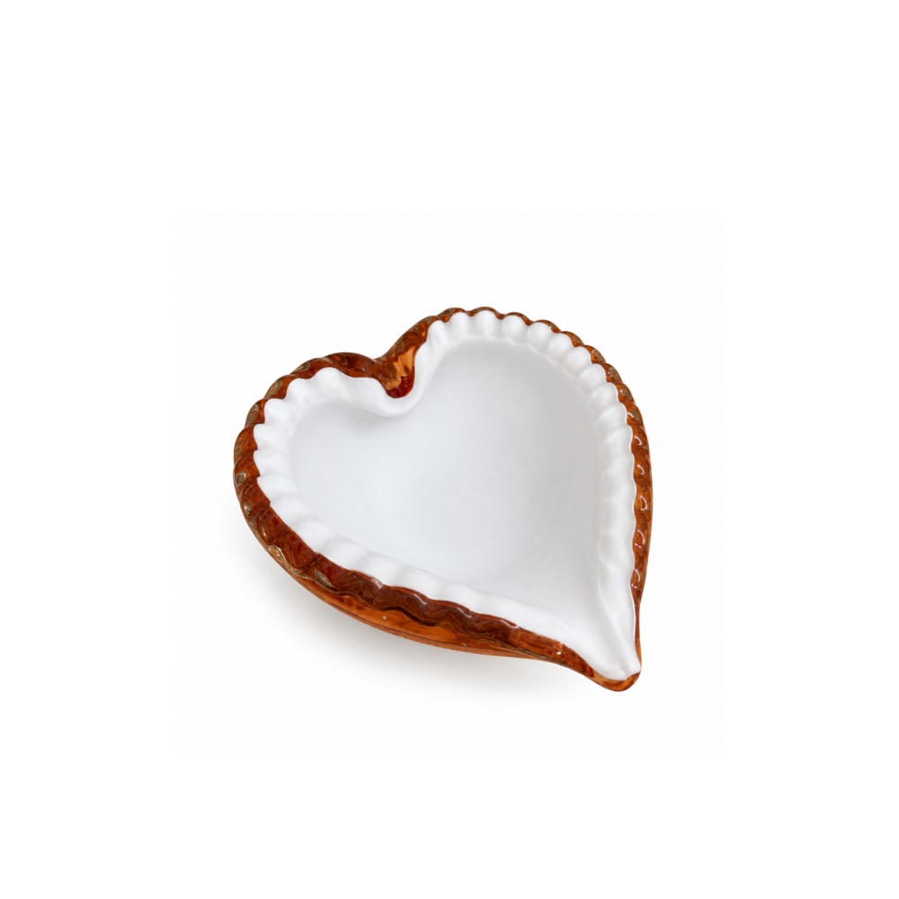 Bowl de Murano Coração Cuore Terracota 15x16cm