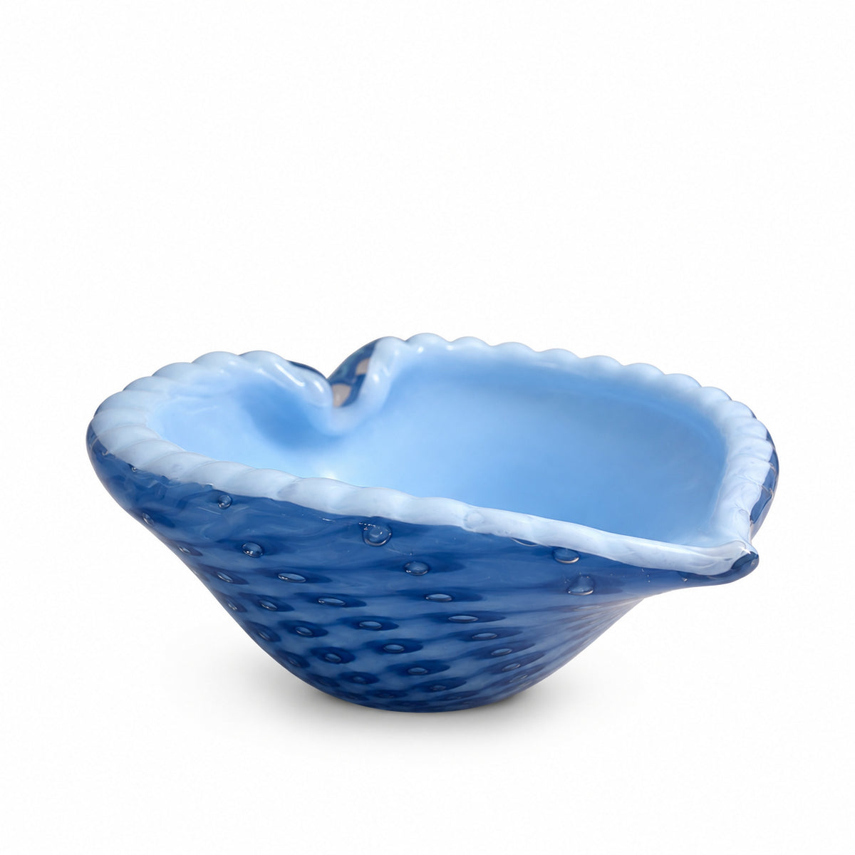 Bowl de Murano Coração Cuore Azul 15x16cm