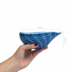Bowl de Murano Coração Cuore Azul 15x16cm