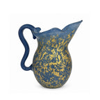Jarra de Murano Donatella Azul com Ouro 19x22cm