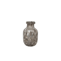 VASO DE VIDRO DEMI MARROM 17CM