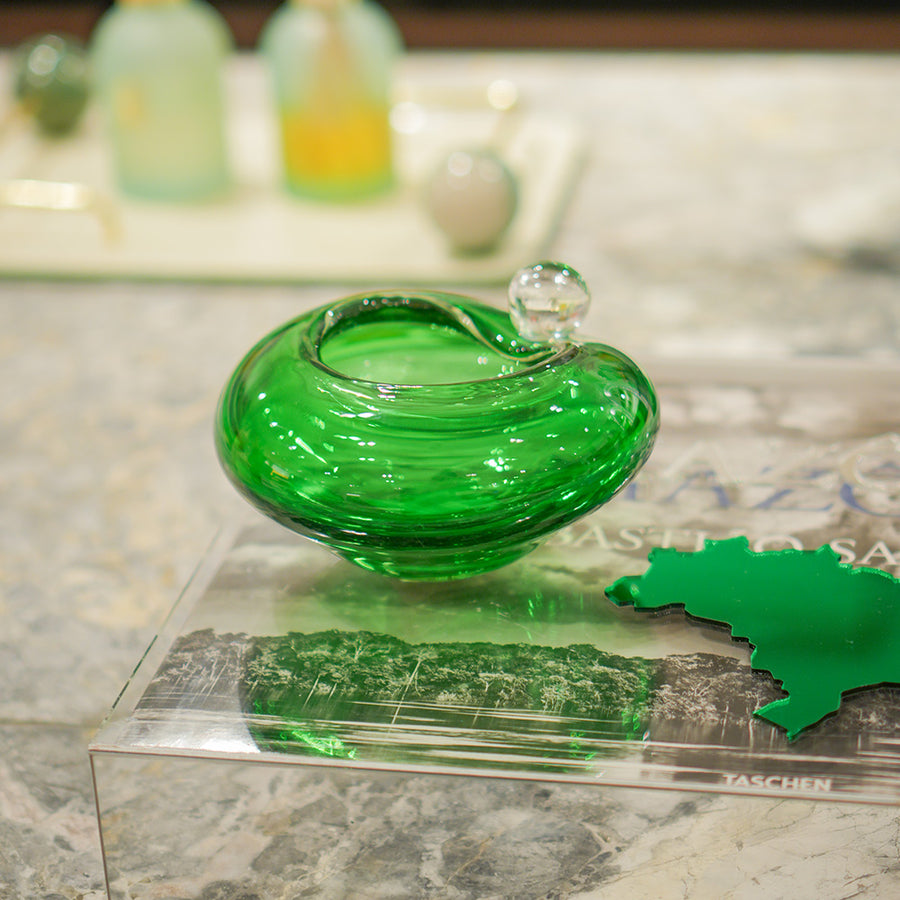 BOWL DE MURANO  BUBBLE VERDE