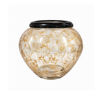 Vaso de Murano Donatella Azul-Marinho com Ouro P 12x13cm