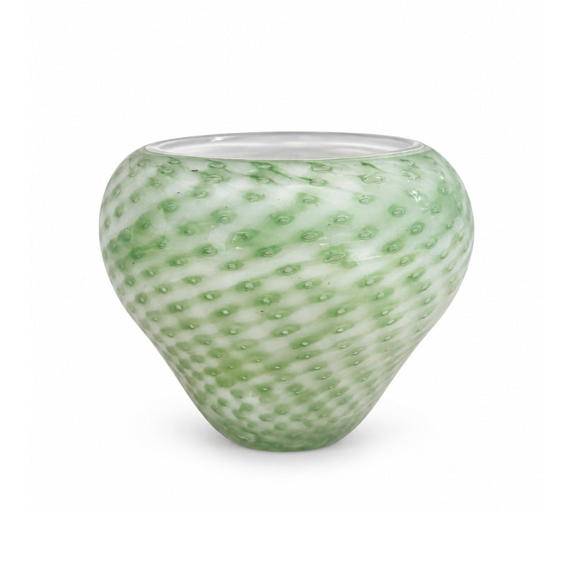 Vaso de Murano Fragola Verde M 18x16cm
