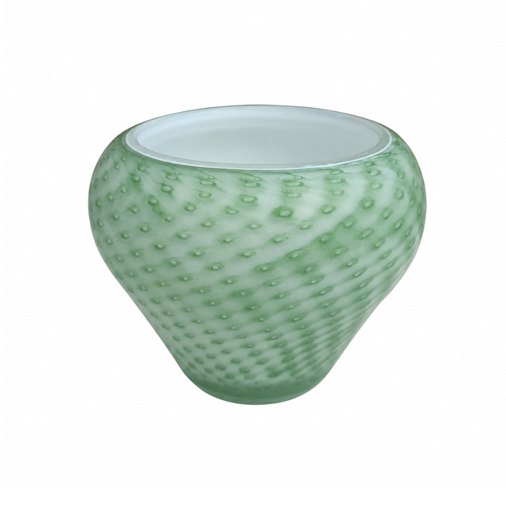 Vaso de Murano Fragola Verde M 18x16cm